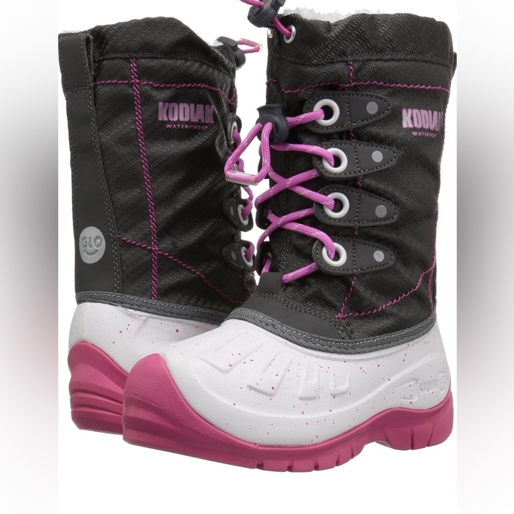 Kodiak Cali Glo Pac Boot, a waterproof and insulated girls' winter boot. - Picture 2 of 7